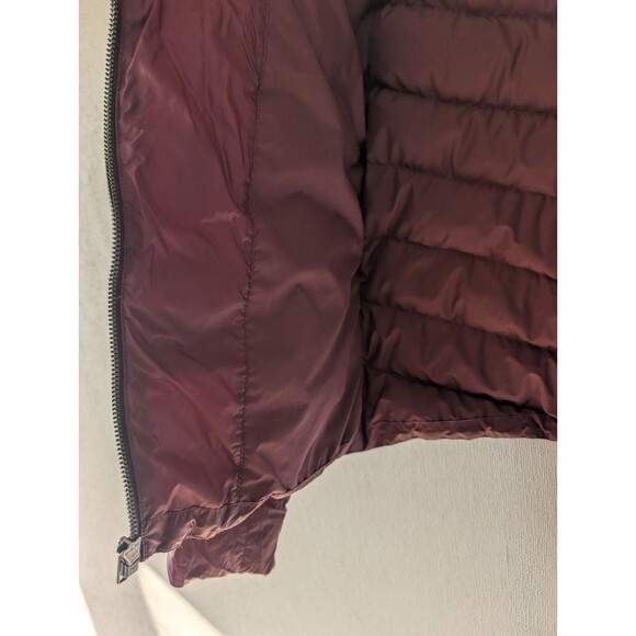 Patagonia Puffer Jacket Women's Small Burgundy Full Zip Insulated Down Coat - Picture 11 of 16